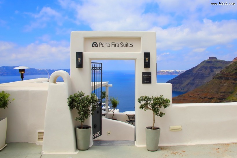 圣托里尼岛风景图片