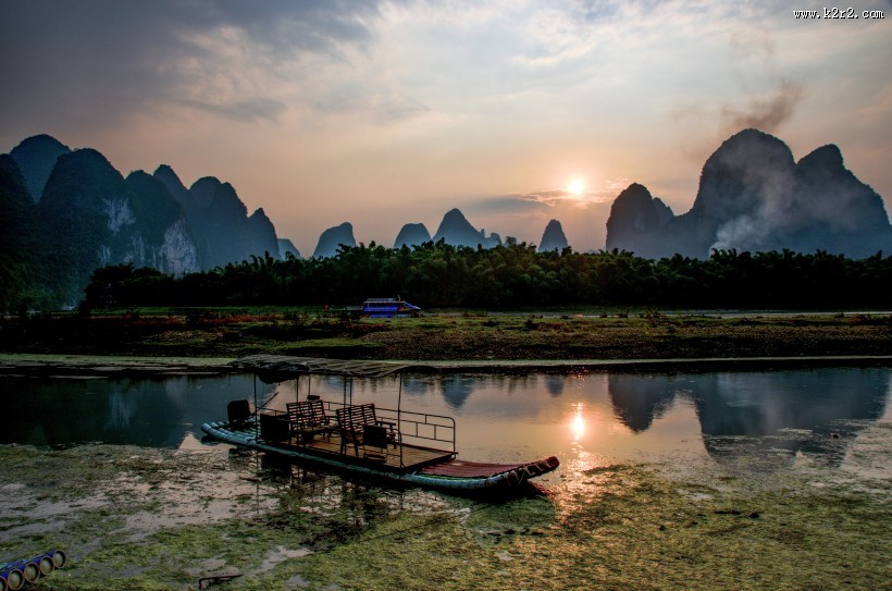 广西桂林兴坪山水风景图片大全