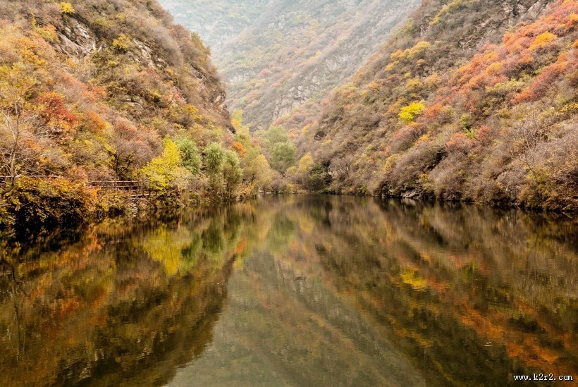 北京双龙峡风景图片