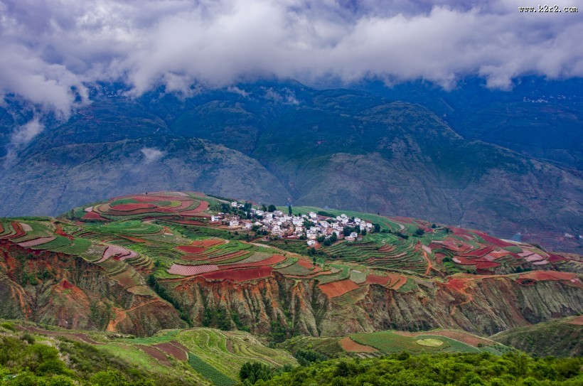 云南东川红土地风景图片大全