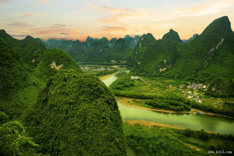 广西桂林漓江风景图片