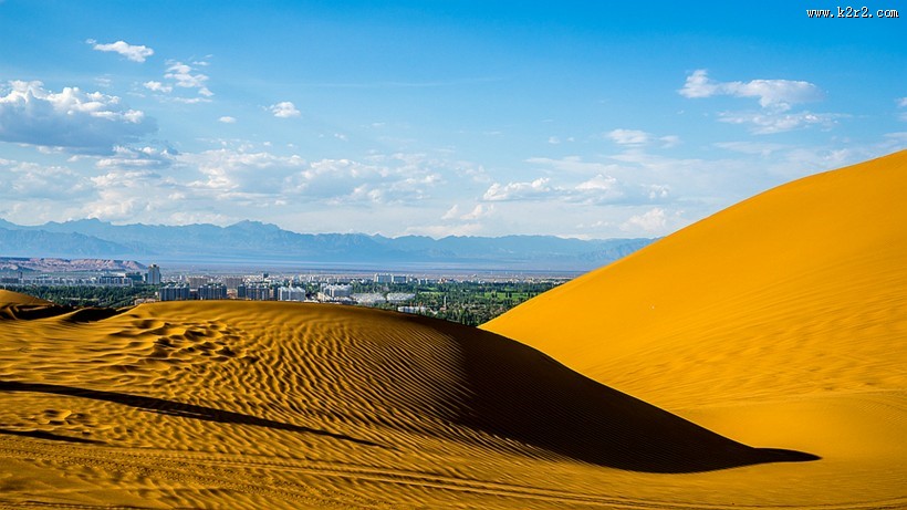 新疆库木塔格沙漠风景图片大全