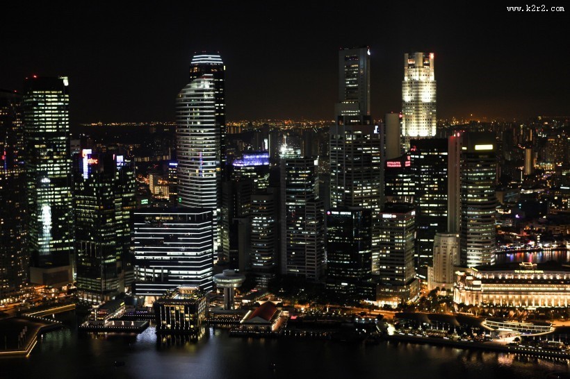 新加坡优美城市夜景图片大全