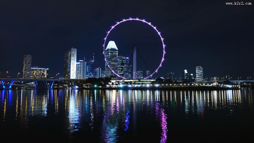 新加坡优美城市夜景图片大全
