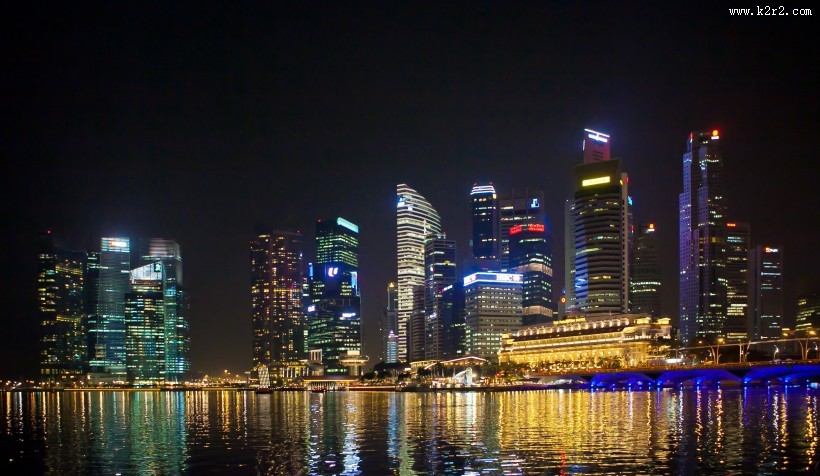 新加坡优美城市夜景图片大全
