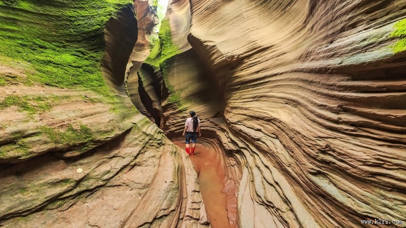 陕西甘泉雨岔大峡谷风景图片
