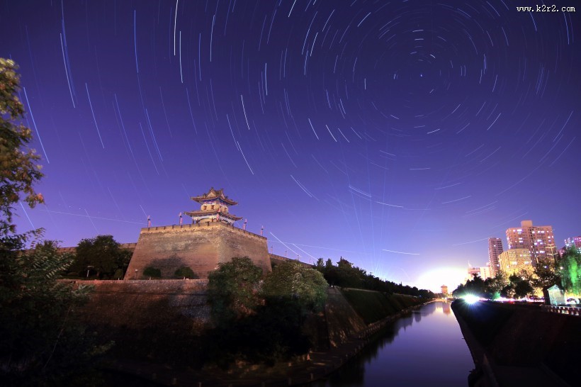 陕西西安城市夜景图片