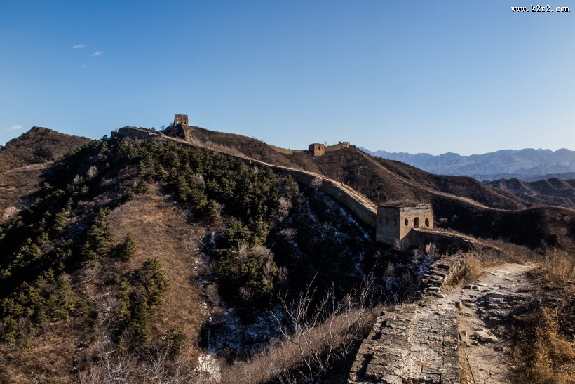 北京蟠龙山长城风景图片