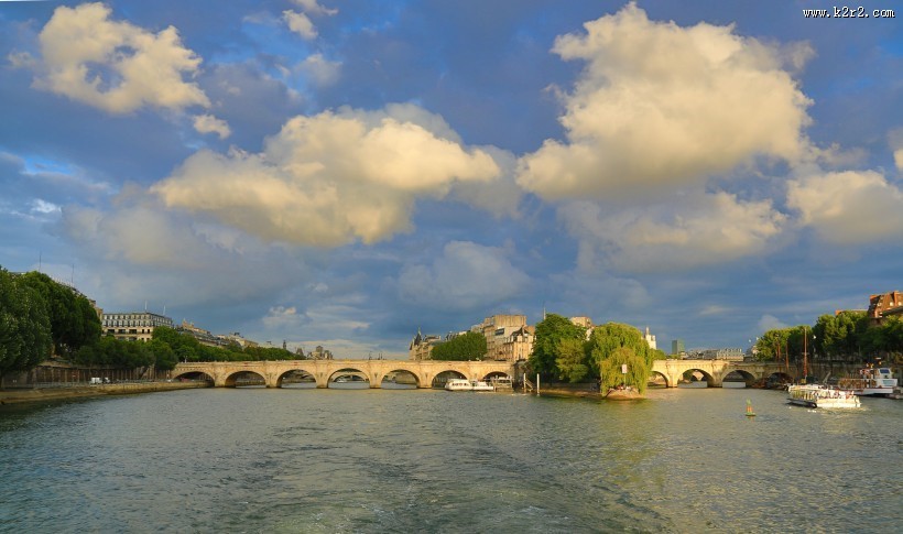 法国塞纳河沿岸风景图片