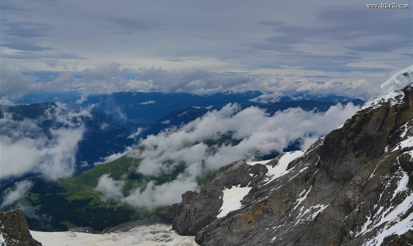 瑞士少女峰风景图片