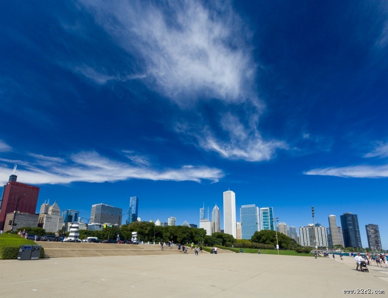美国芝加哥城市风景图片大全
