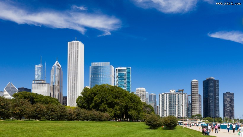 美国芝加哥城市风景图片大全