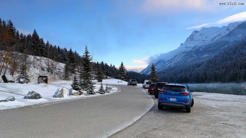 加拿大双杰克湖风景图片