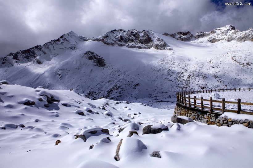 四川达古冰山风景图片大全