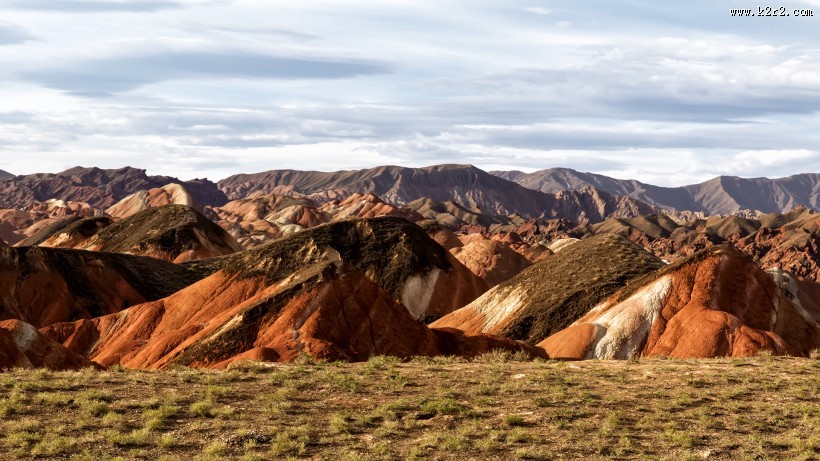 甘肃张掖丹霞地貌风景图片