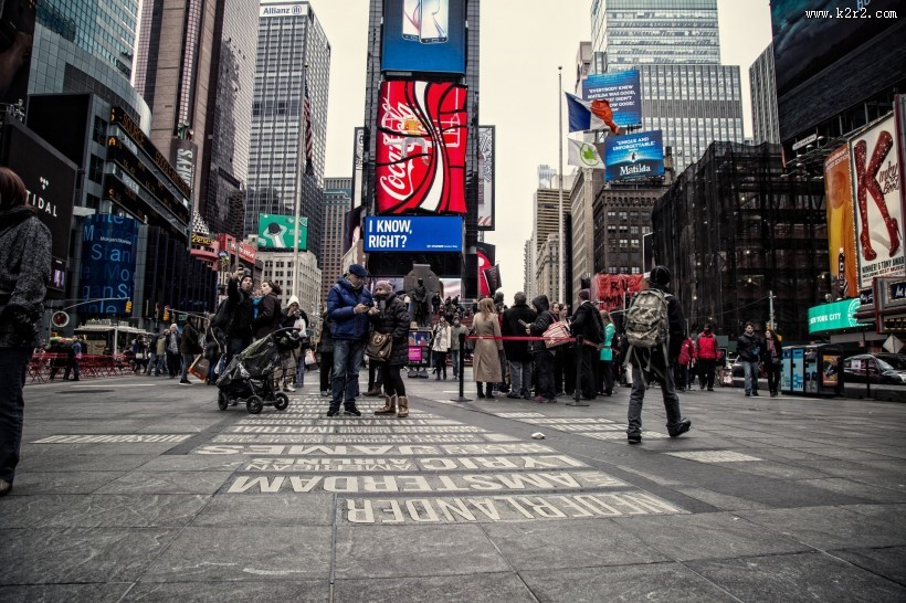 美国纽约时代广场风景图片
