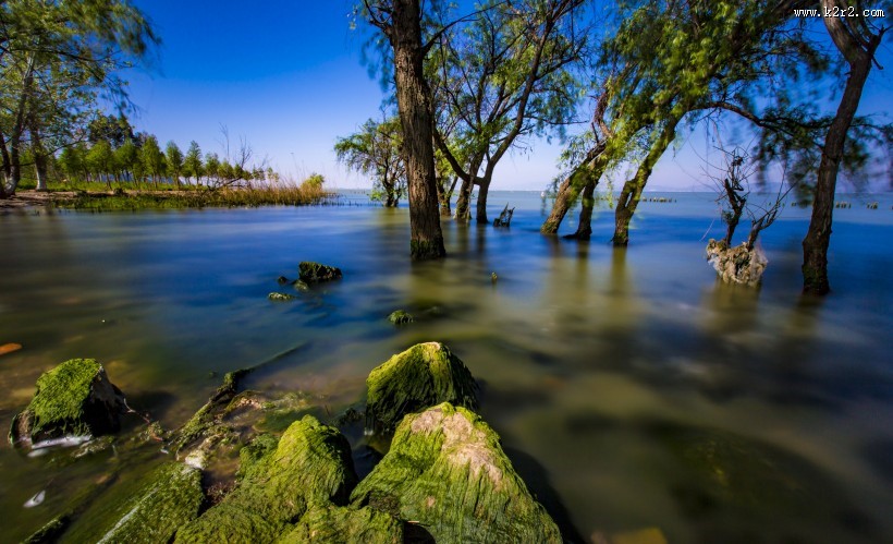 云南昆明捞鱼河湿地公园风景图片