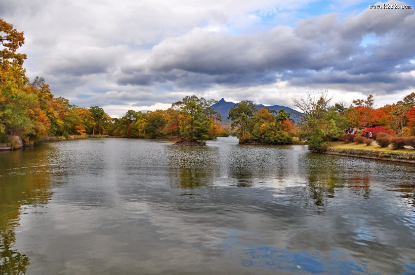 日本大沼国定公园风景图片