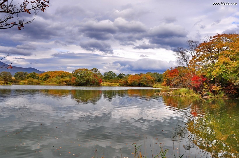 日本大沼国定公园风景图片