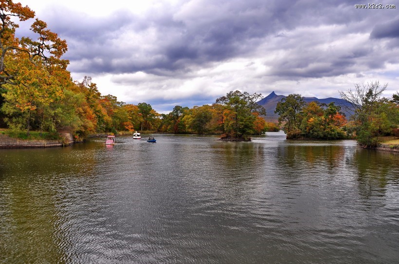 日本大沼国定公园风景图片