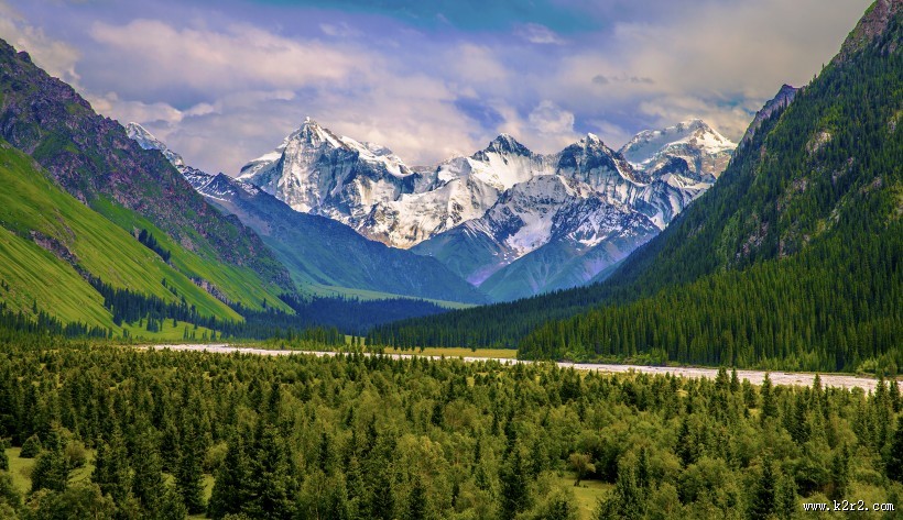 新疆夏塔风景图片