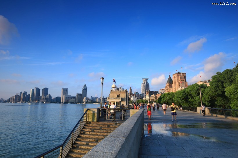 上海外滩的早晨风景图片
