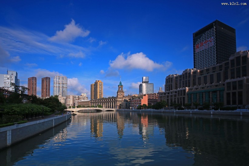 上海外滩的早晨风景图片