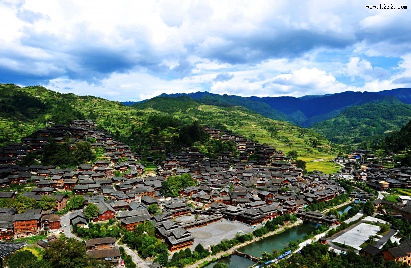 贵州西江千户苗寨风景图片