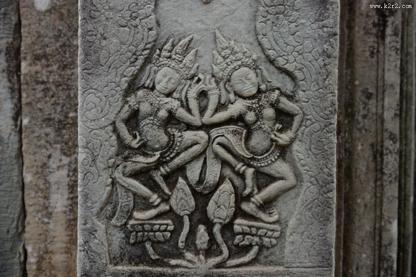 柬埔寨巴戎寺风景图片