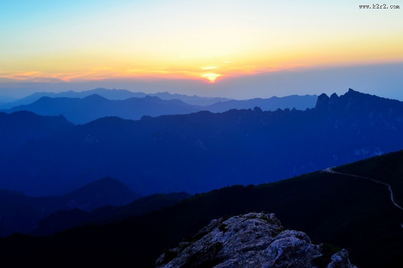 西安秦岭光头山风景图片
