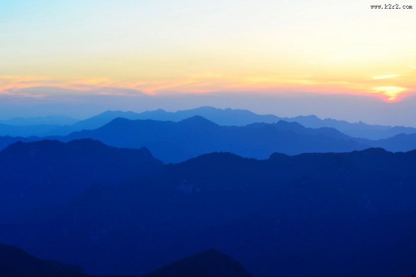 西安秦岭光头山风景图片