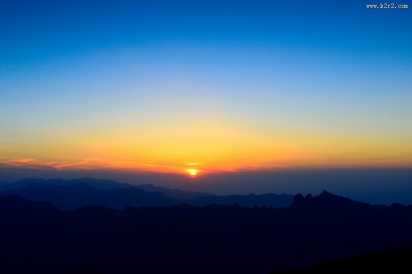 西安秦岭光头山风景图片