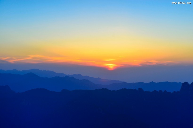 西安秦岭光头山风景图片