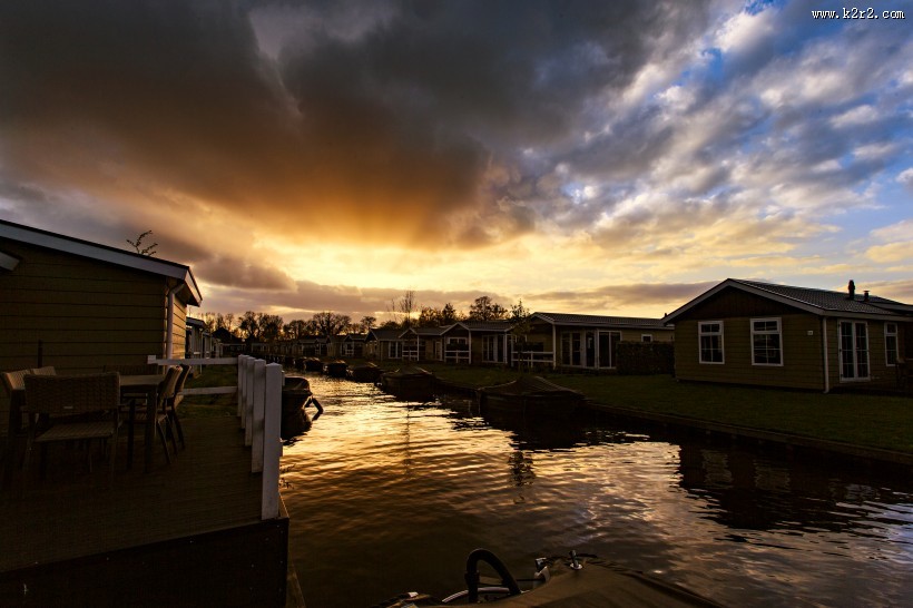 荷兰羊角村风景图片