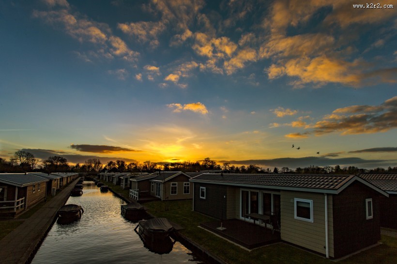 荷兰羊角村风景图片