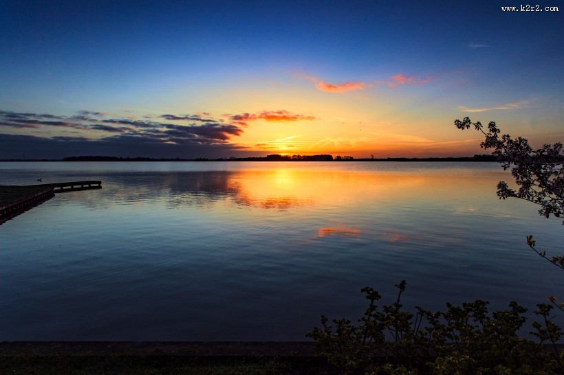 荷兰羊角村风景图片