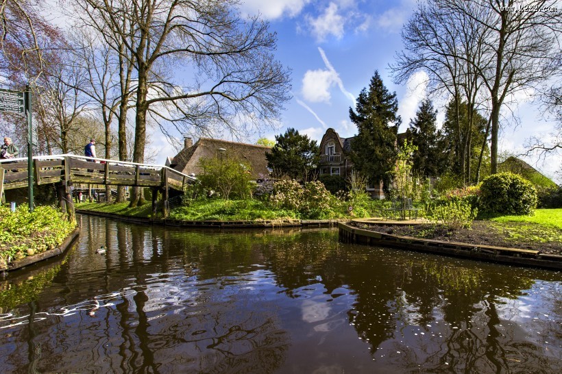 荷兰羊角村风景图片