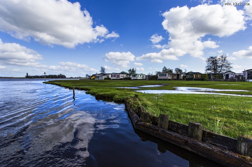 荷兰羊角村风景图片