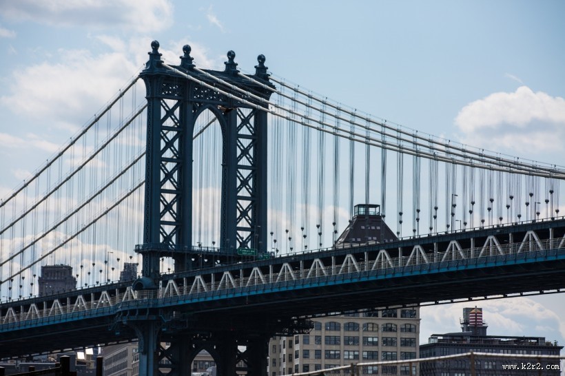 美国纽约曼哈顿大桥风景图片