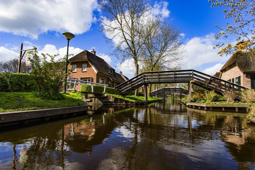 荷兰羊角村风景图片大全