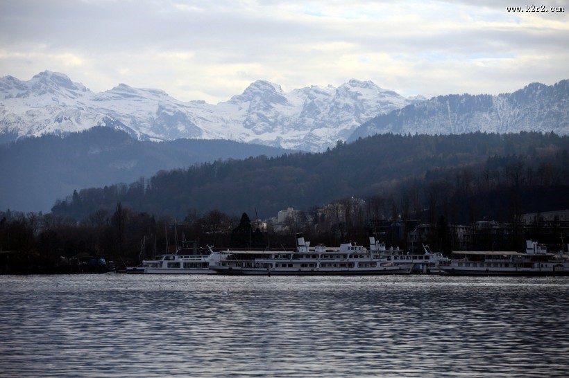瑞士小镇琉森风景图片