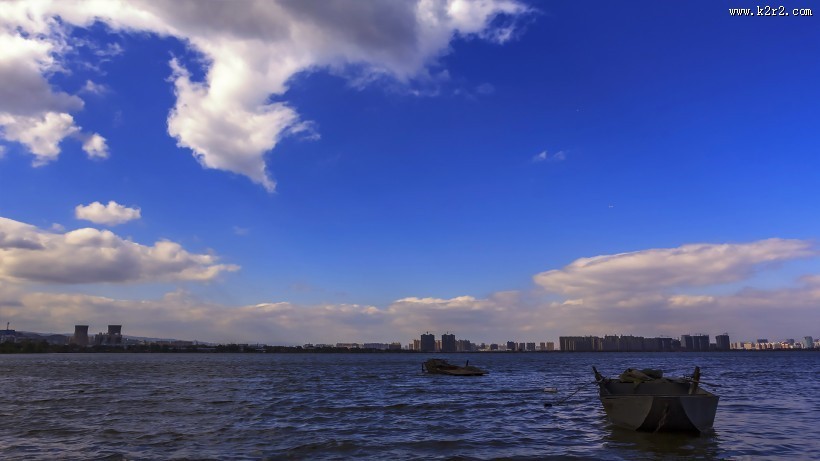 山西晋阳湖风景图片