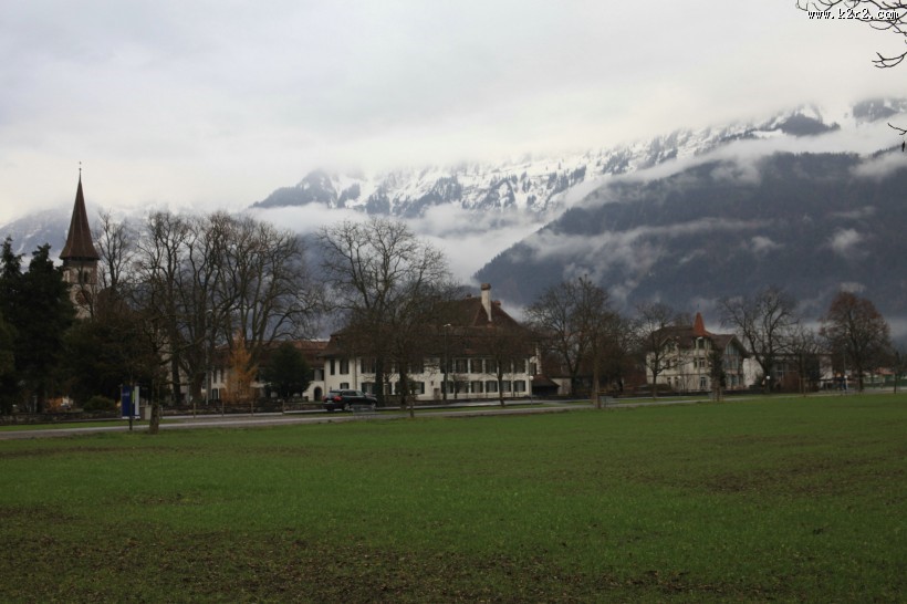 瑞士小镇因特拉肯风景图片大全