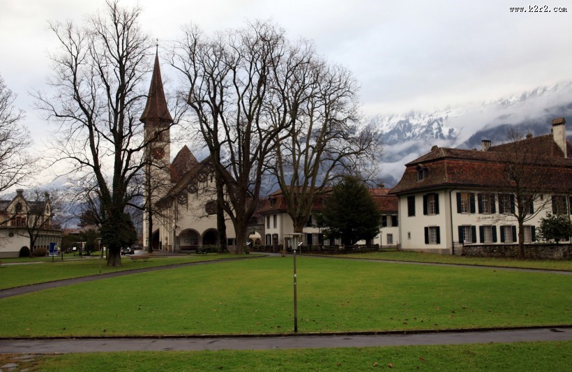 瑞士小镇因特拉肯风景图片大全