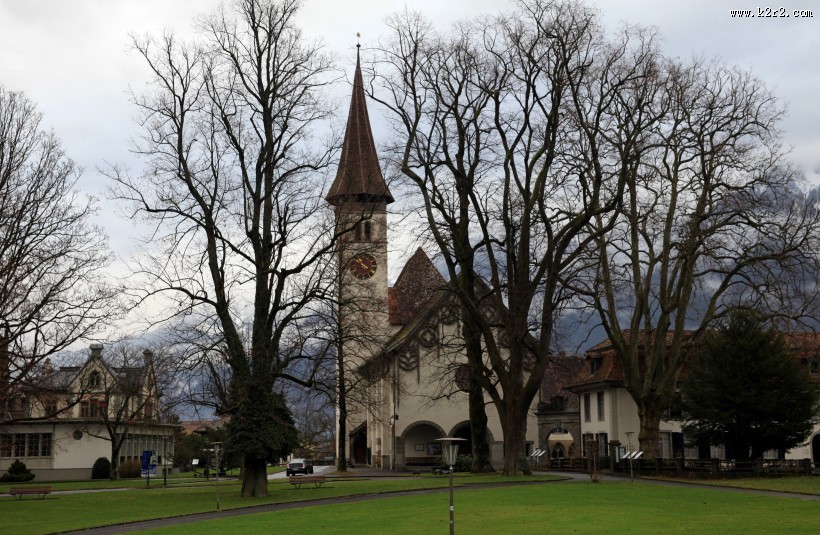 瑞士小镇因特拉肯风景图片大全