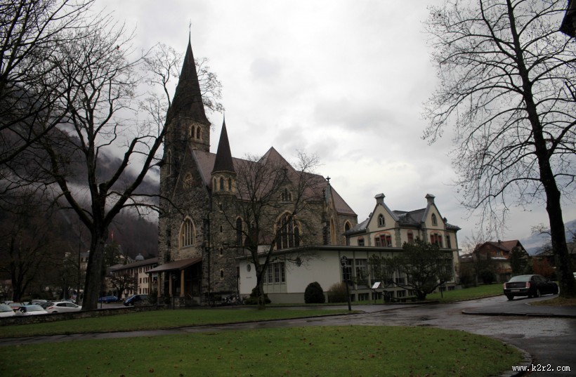 瑞士小镇因特拉肯风景图片大全