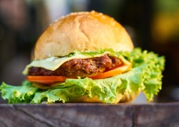 喷香的汉堡图片