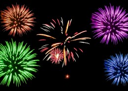 彩色烟花图片