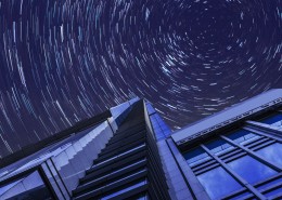 满天星轨自然风景图片