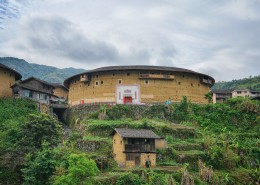 福建福州永定土楼建筑风景图片大全